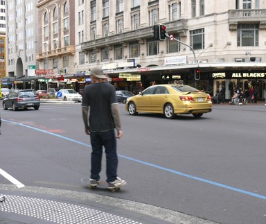  My first photo is from the bottom of Queen Street, I think it represents Auckland in the way that its known as a city full of cars and yet when you're not old enough to drive a car, any form of transport is resorted to.